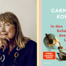 Foto von Carmen Korn und ihr Buch "In den Scherben das Licht"