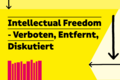 Visual der Ausstellung "Intellectual Freedom" in knalligen Farben