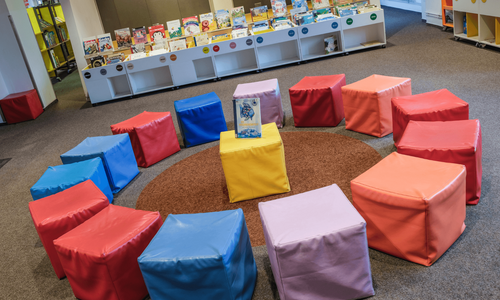 Lesesituation in der Kinderbibliothek