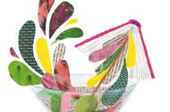 Illustration: Ein gefülltes Cocktailglas mit einem als Dekorations-Schirmchen
