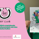 Aufschrift "LIve Art CLub" und weihnachtliches Bild
