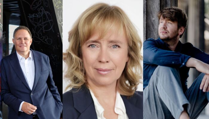 Dr. Carsten Brosda, Britta Hilpert und Dimitrij Kapitelman.