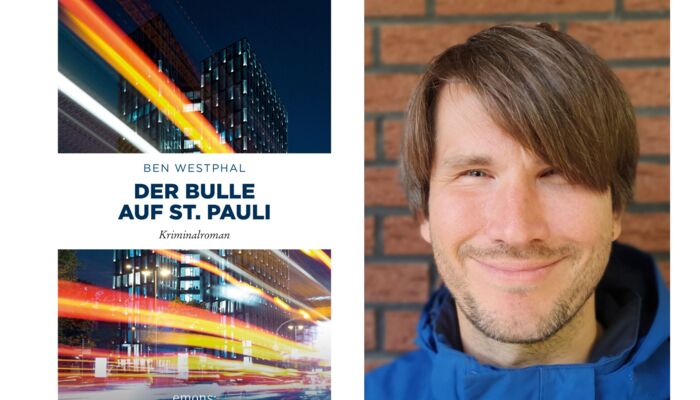 Buchcover "Der Bulle auf ST. Pauli" und Foto von "Ben Westphal"