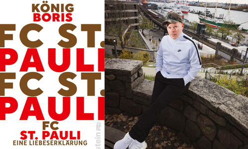 Buchcover "FC St. Pauli eine Liebeserklärung" und Autorenfoto