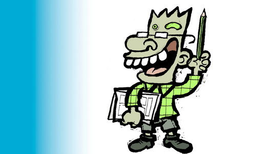 Gezeichnete Comicfigur