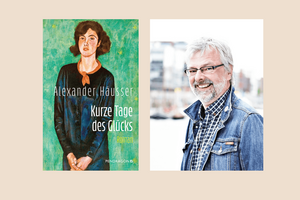 Portrait von Autor Alexander Häusser und Buchcover