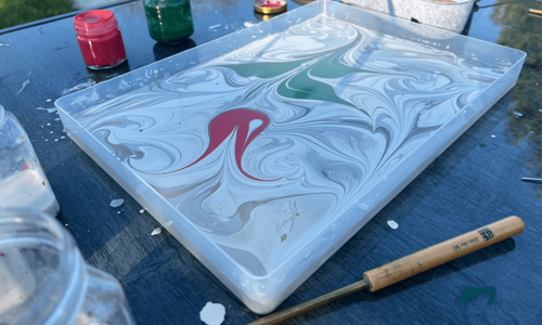 Kunst malen auf Wasser