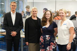 Gruppenbild mit Philipp Leist, Jana Schiedek, Isabelle Kieschnick und Doreen Kirschner-Schultze