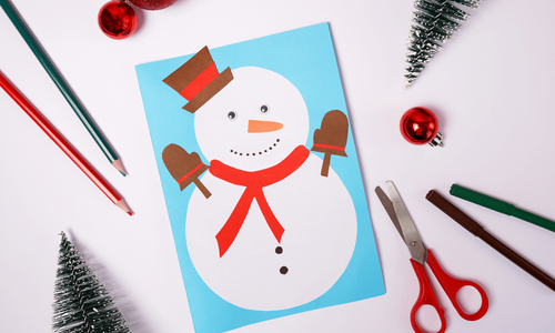 Schneeperson basteln