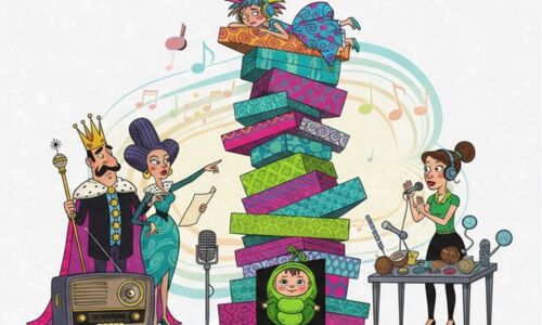 Graphik von der Prinzessin auf der Erbse