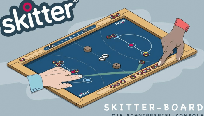Gezeichnetes Skitter-Spiel-Board