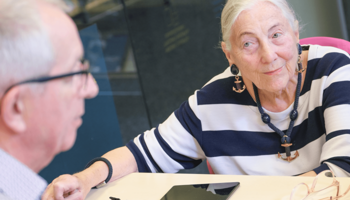 ältere Dame bei Silber & Smart