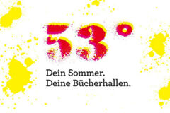 Logo des Sommerferienprogramms 53° der Bücherhallen Hamburg