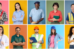 Collage, Arbeitnehmer, divers