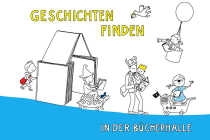 Illustration: Kinder lesen in unterschiedlichen Lebenslagen
