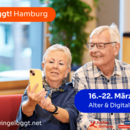 Ältere Personen am Handy