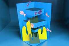 gebasteltes 3D Unterwasserbild.