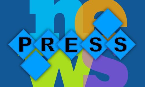 Schriftzug Press und News