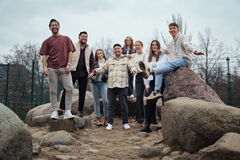 Gruppe von Jugendlichen
