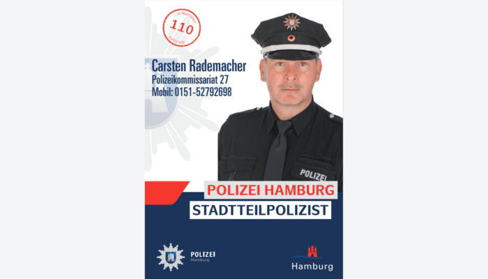 Plakat Stadtteilpolizist Eidelstedt