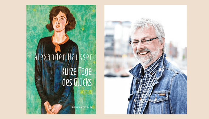Portrait von Autor Alexander Häusser und Buchcover