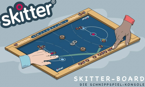 Gezeichnetes Skitter-Spiel-Board