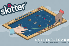 Gezeichnetes Skitter-Spiel-Board
