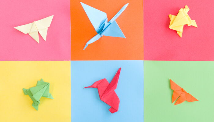 Verschiedene Origami Figuren