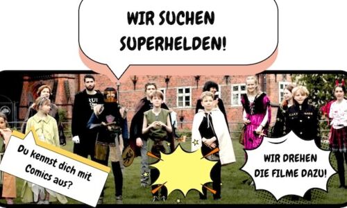 12 Kinder verkleidet als Superhelden