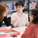Monopoly spielen in der Bücherhalle