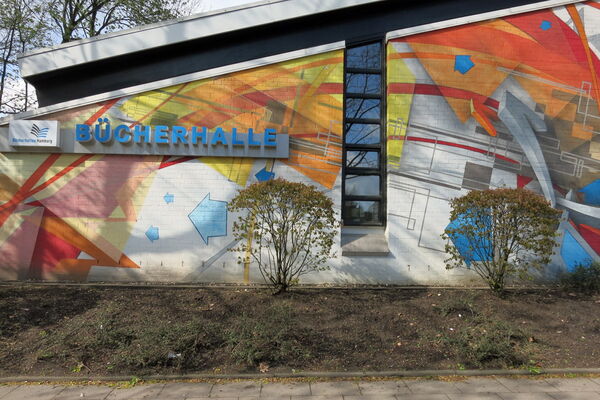 Außenansicht Bücherhalle Farmsen