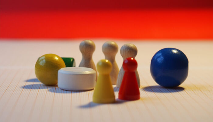 Bunte Spielfiguren