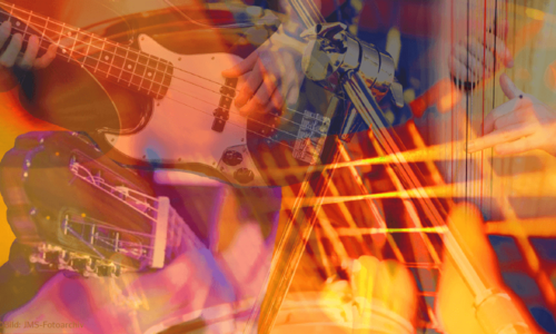 verschiedene Saiteninstrumente