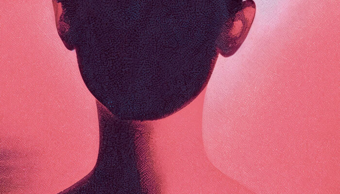 stilisierte Frau ohne Gesicht