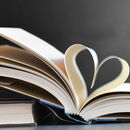 Buchseite als Herz