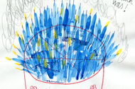 Illustration: Geburtstagstorte mit vielen Kerzen