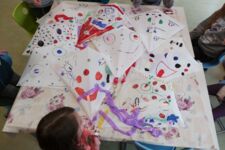 Kinder basteln Drachen