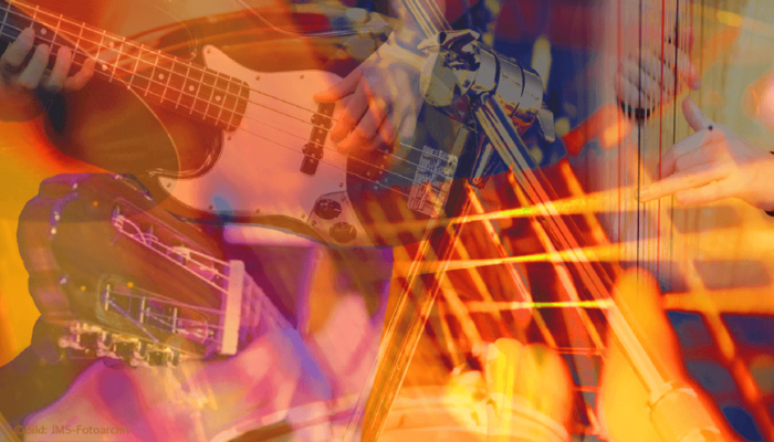 verschiedene Saiteninstrumente