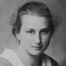 Schwarz-weiß Portrait der jungen Hedda Guradze