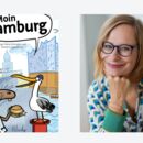 Buchcover "Moin Hamburg" und die Autorin Inga Marie Ramcke.