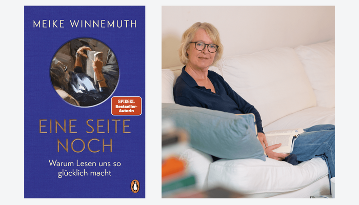 Autorinnen Porträt Meike Winnemuth / Cover "Eine Seite noch"