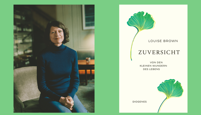 Poträt Louise Brown und Cover