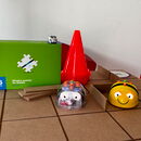 Foto von der Veranstaltung mit Beebot und Ozobot Roboter