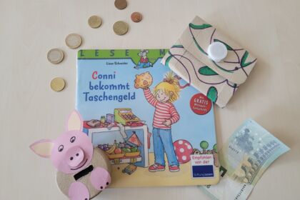 Buch Conni bekommt Taschengeld, Geldbörse und Geld