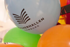 Luftballons Bücherhallen Logo
