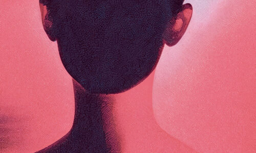 stilisierte Frau ohne Gesicht