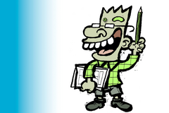 Gezeichnete Comicfigur