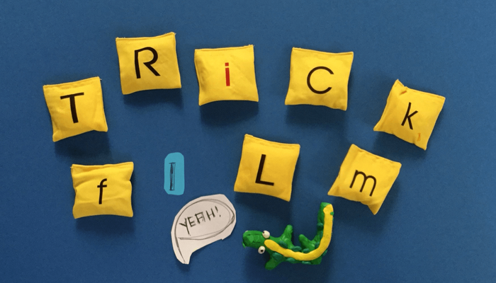 Motiv Trickfilm Workshop mit gelben Buchstaben