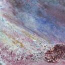 Gemälde in blau und lila