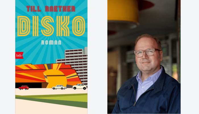 Cover "Disko" und Autorenfoto Till Raether